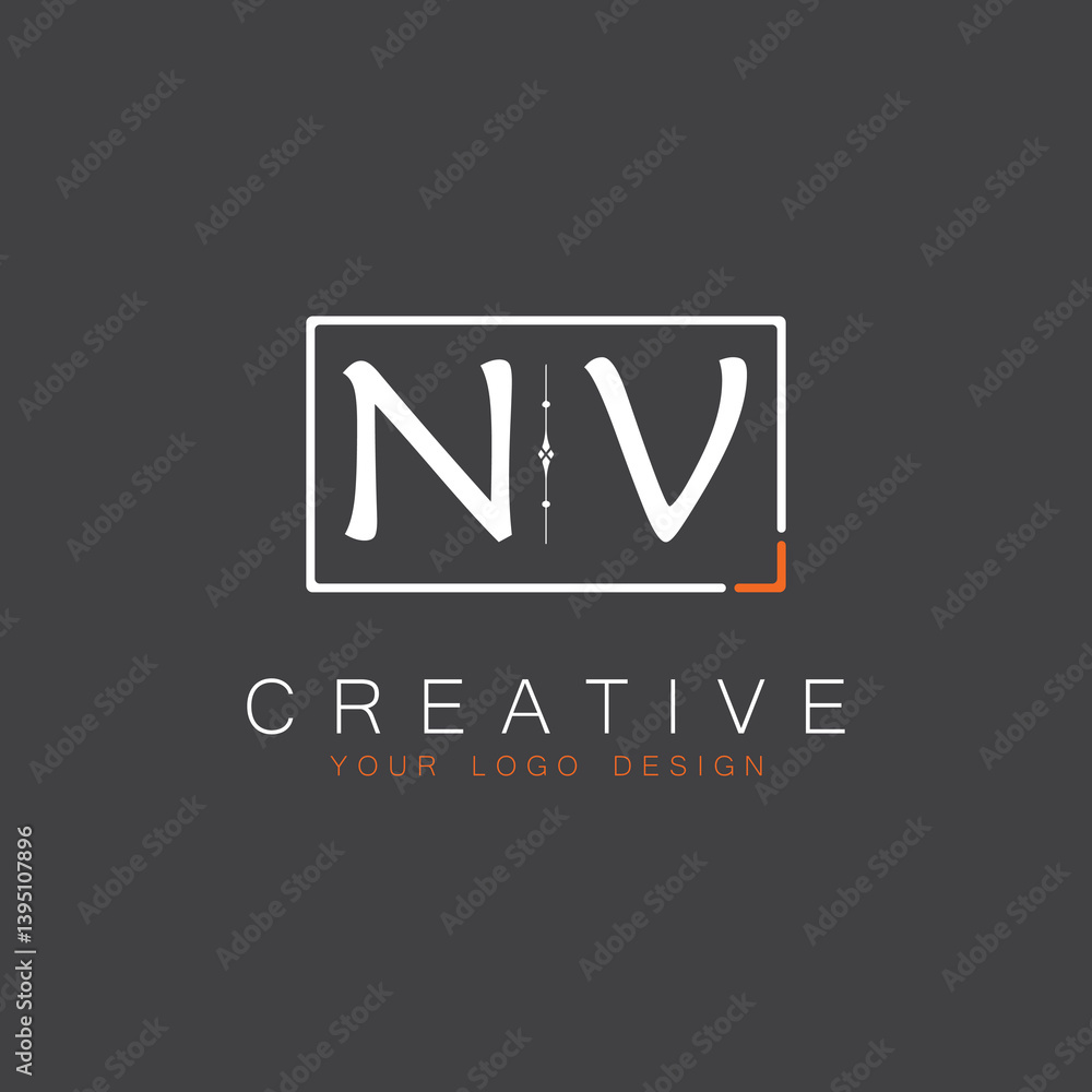 Fototapeta premium initial monogram logo for Creative with square style design.