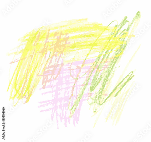 abstract drawing with colored pencils