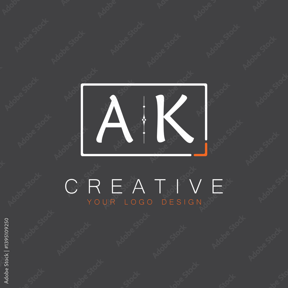 Fototapeta premium initial monogram logo for Creative with square style design.