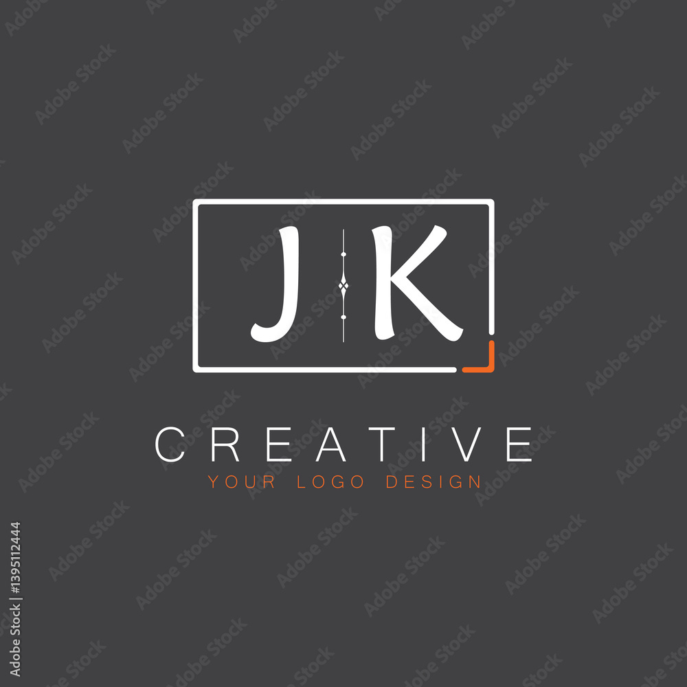 Fototapeta premium initial monogram logo for Creative with square style design.
