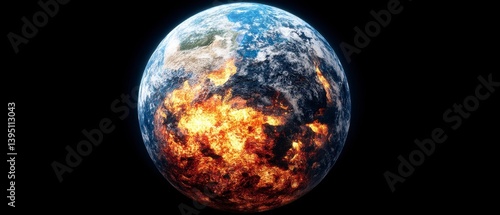 Fiery and Frozen Planet A Digital Depiction of Extreme Temperatures