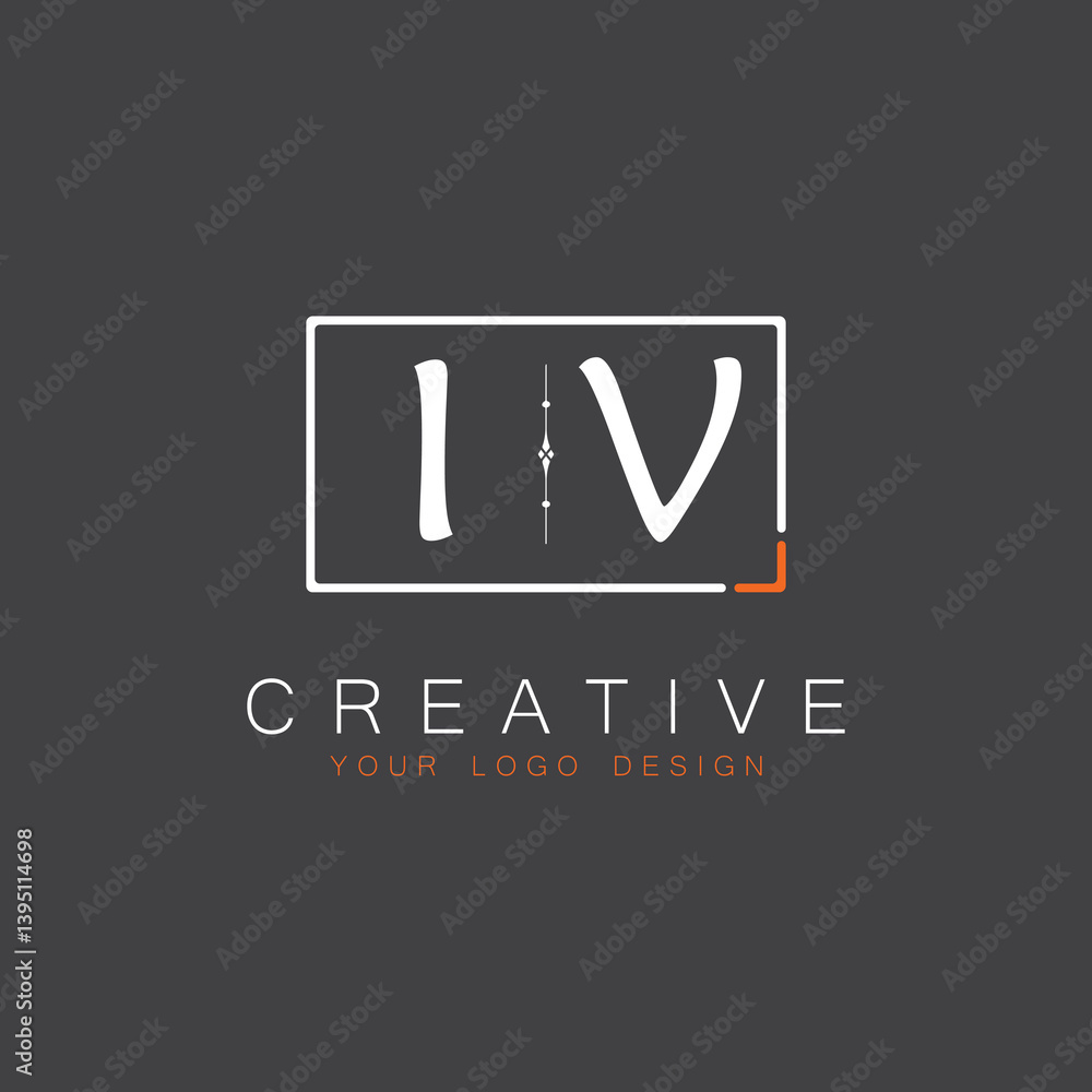 Fototapeta premium initial monogram logo for Creative with square style design.