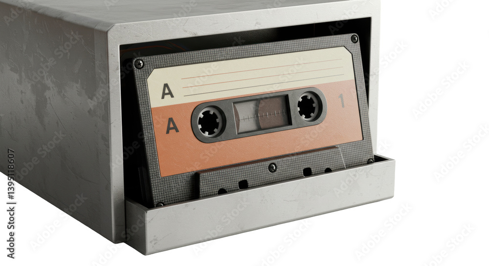 Obraz premium Isolated Audio Cassette Tape