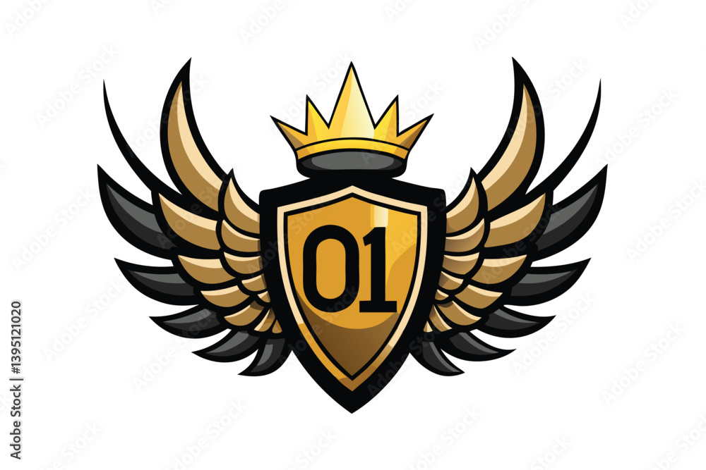 Obraz premium royal emblem illustration vector