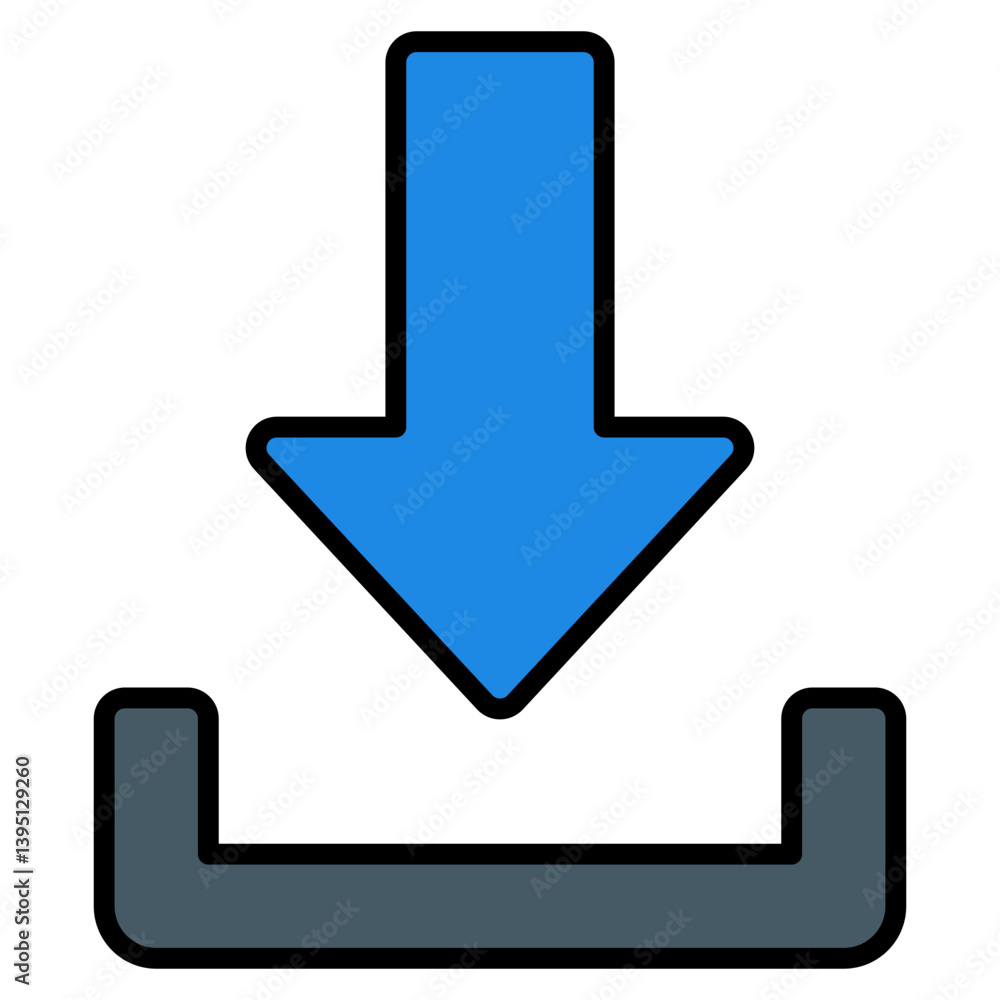 Download Icon. Editable Stroke Download Icon. Editable Stroke