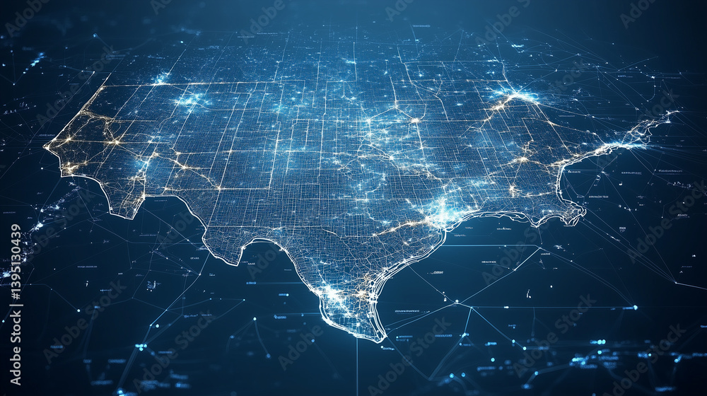 Texas Infographic with Clean Lines and City Markers Texas Infographic with Clean Lines and City Markers