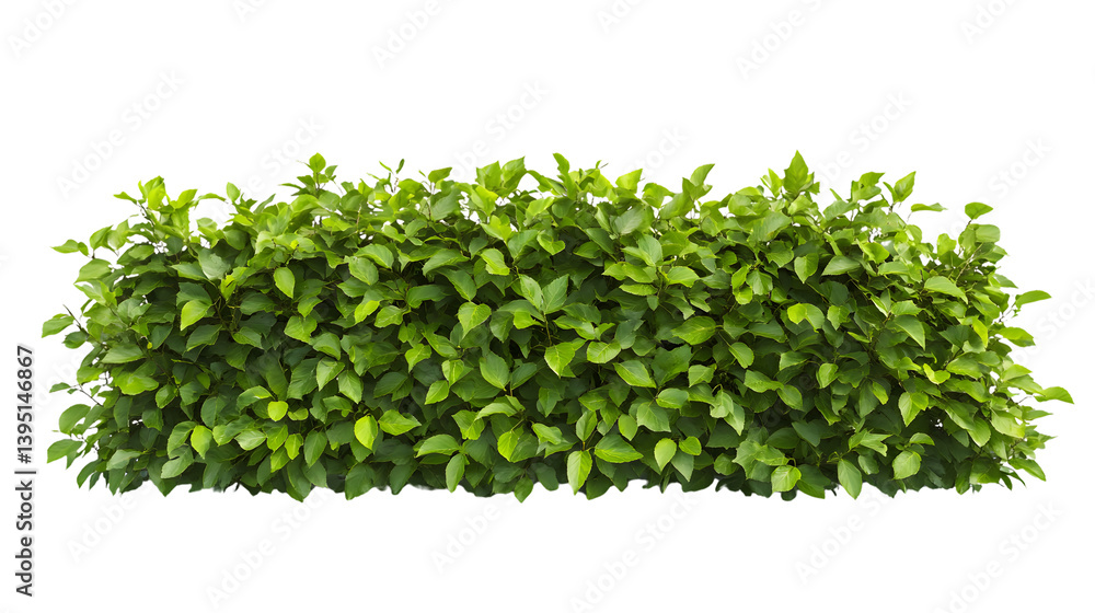 Obraz premium Beautiful Beech Hedge on Transparent Background for Creative Projects and Designs