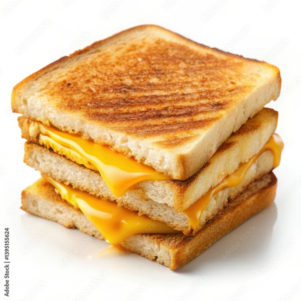 Gooey grilled cheese stack perfect comfort food with golden brown Gooey grilled cheese stack perfect comfort food with golden brown