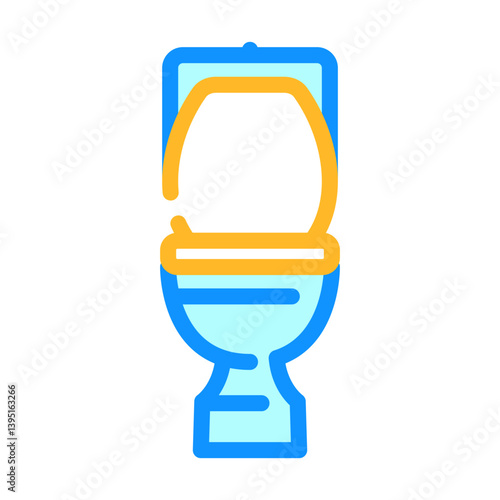 toilet diarrhea color icon vector illustration
