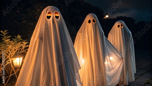 Three Glowing Ghosts Nightt...