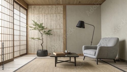 Serene Minimalist Living Ro...