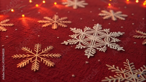 Red Festive Background Glit...