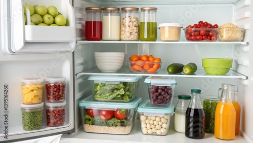 Organized Refrigerator with...
