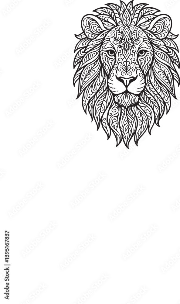 Obraz premium Monochrome Mandala Art – vector, illustration