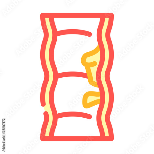 colon polyps gastroenterologist color icon vector illustration