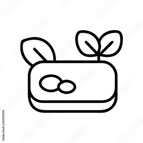 Illustration of sprouting seeds in soil for gardening and sustainable agriculture