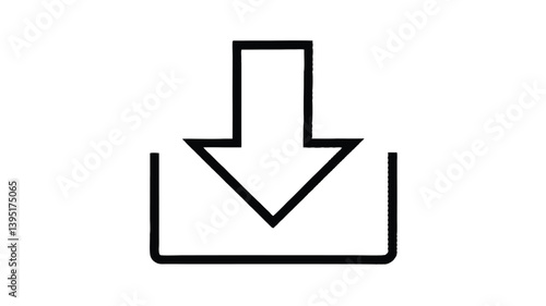 Minimalist upload and download arrow icons in button format, perfect for websites, dashboards, and cloud service platforms. Clean and modern design for intuitive navigation.