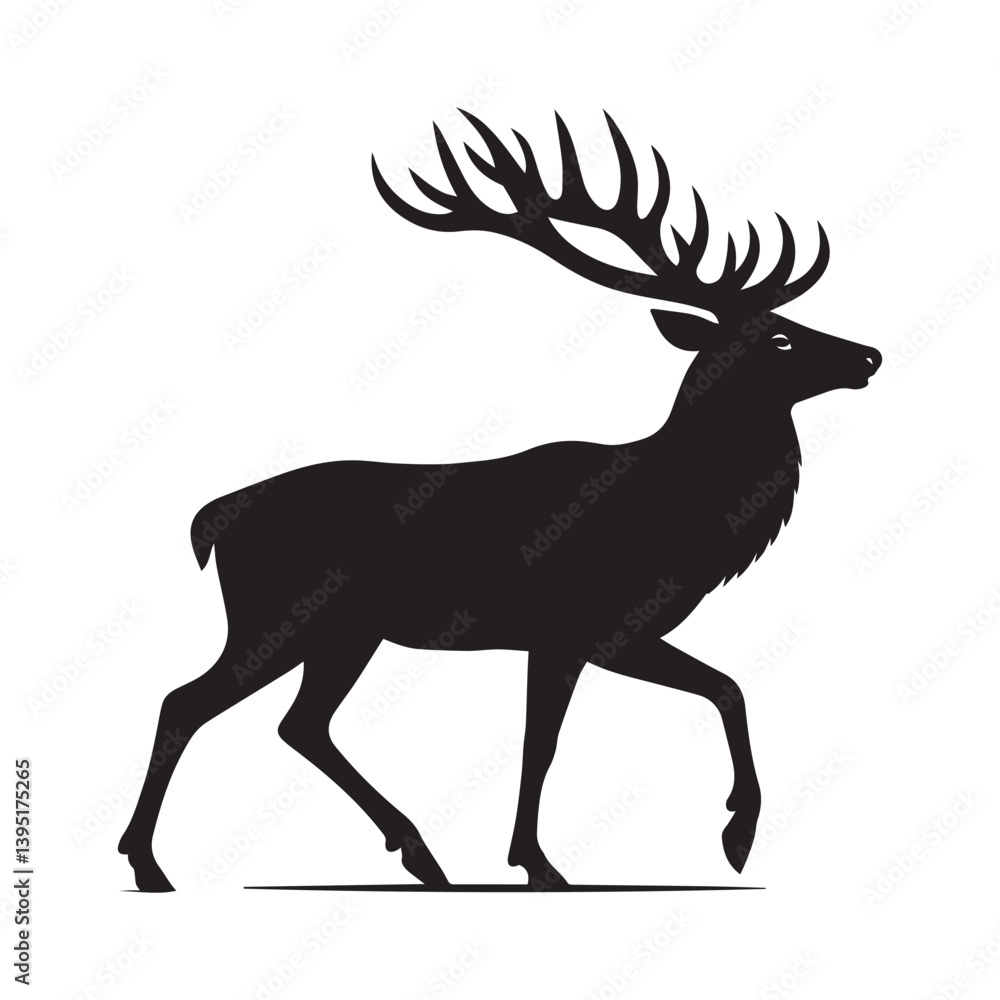 Obraz premium silhouette of deer