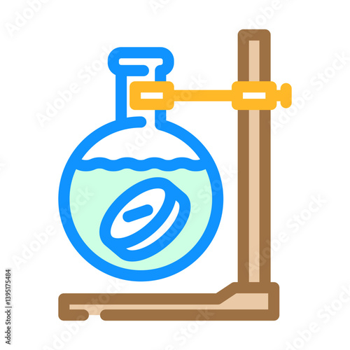 pharmacology pharmacist color icon vector illustration