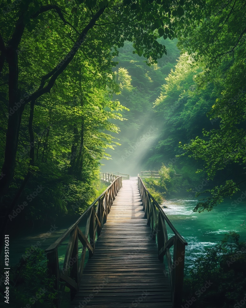 Obraz premium Forest Bridge