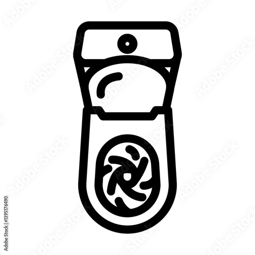 flush toilet diarrhea line icon vector illustration