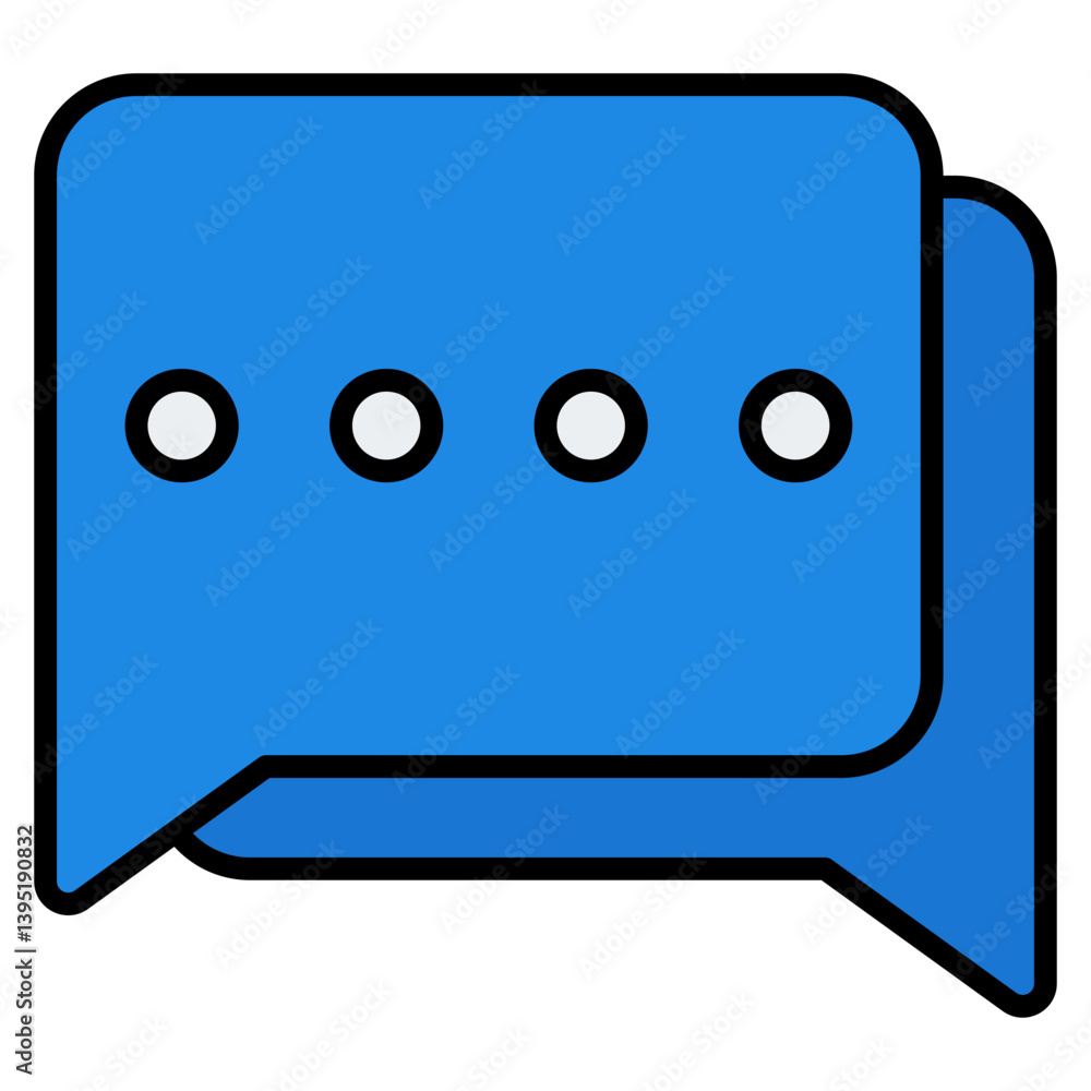 Chat Filled Line Icon. Editable Stroke Chat Filled Line Icon. Editable Stroke