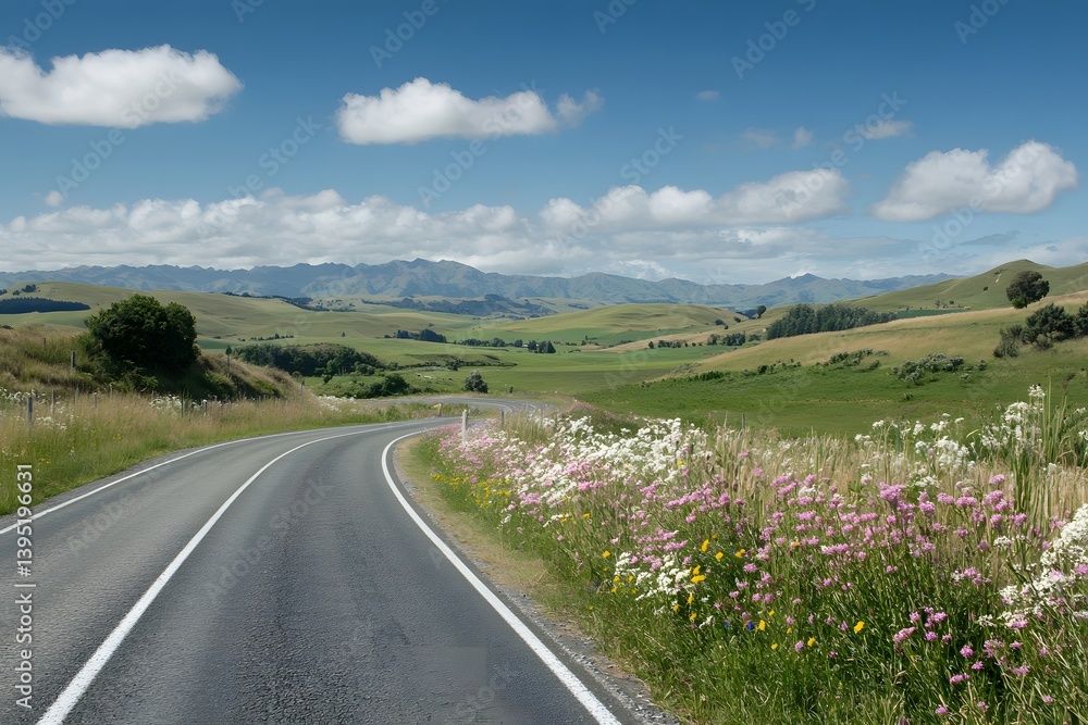 Fototapeta premium Majestic Mountains with Clear Sky