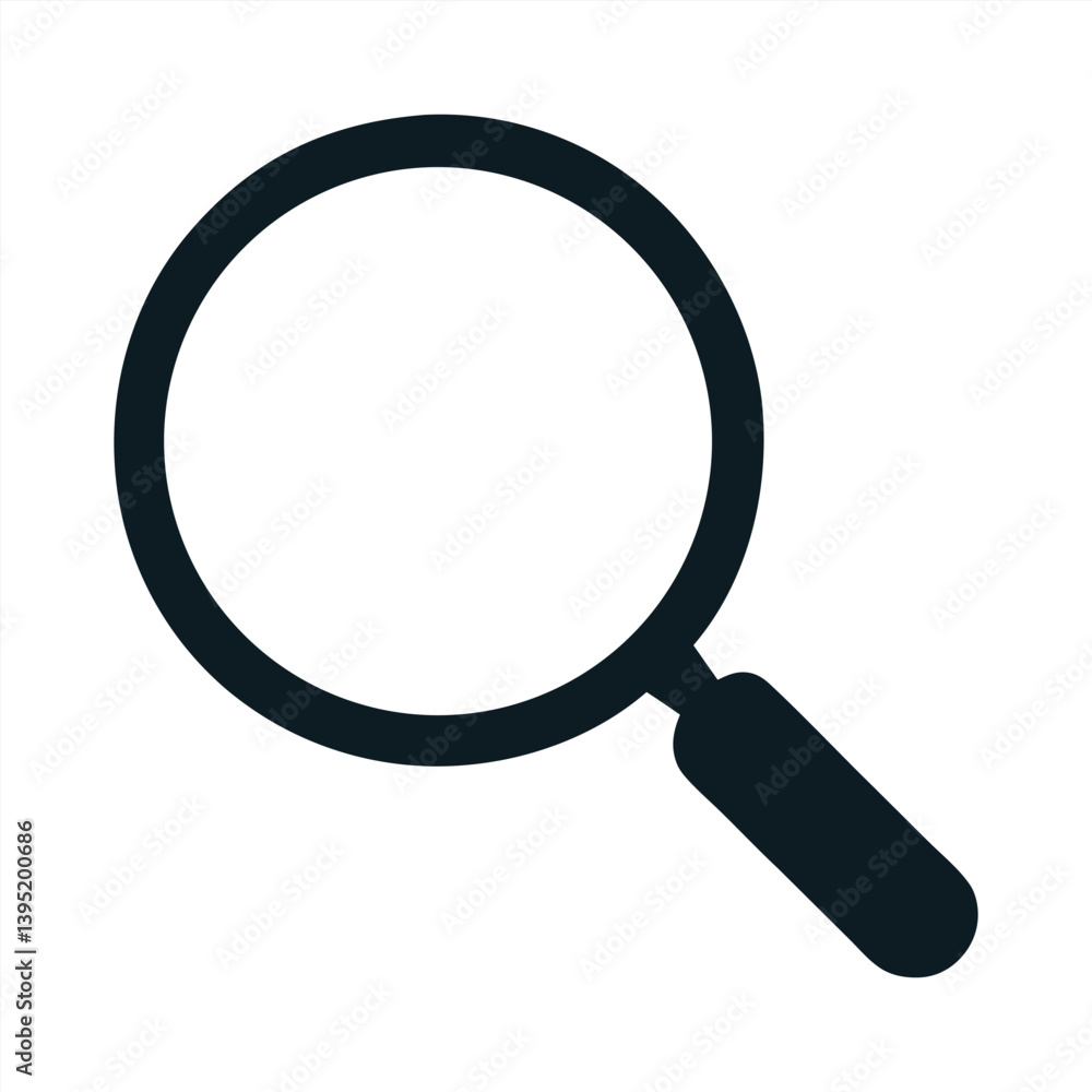 Black Magnifying Glass Symbol Black Magnifying Glass Symbol
