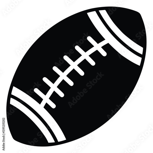 american football ball isolated