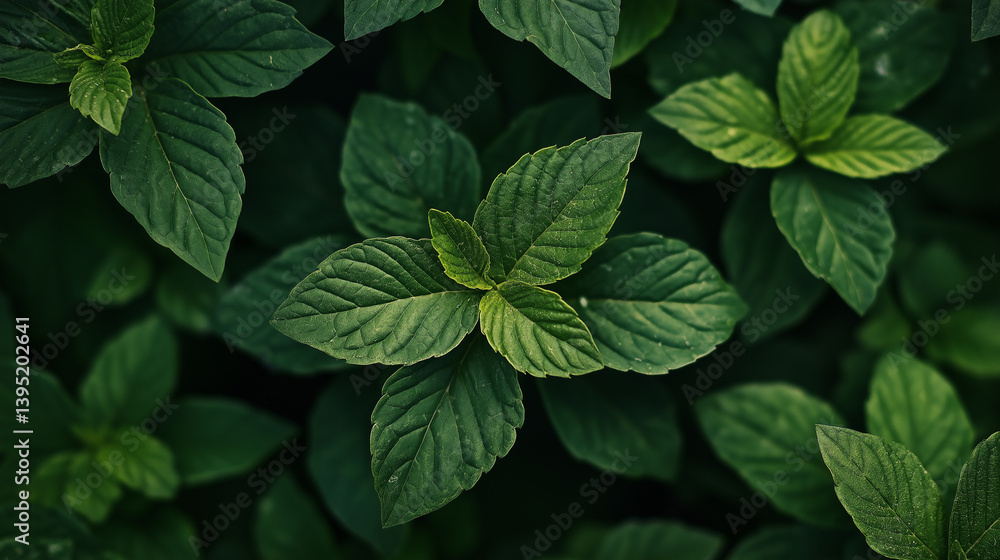 Top view of lush green leaves forming a natural, vibrant background. Perfect for nature-themed designs, eco concepts, or organic textures. Top view of lush green leaves forming a natural, vibrant background. Perfect for nature-themed designs, eco concepts, or organic textures.