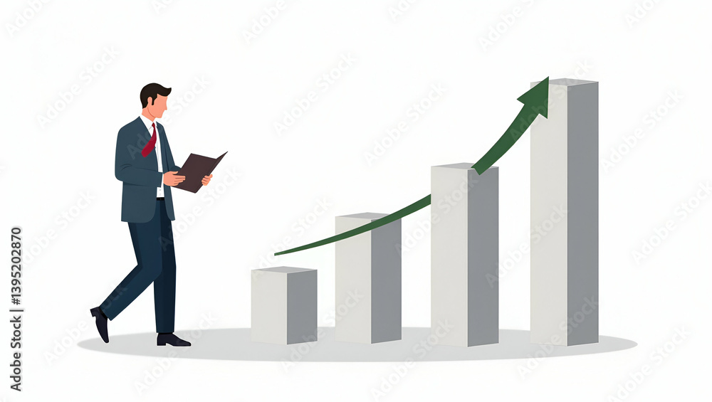 Flat Illustrate tariff related economic slowdown with visuals highlighting reduced market activity declining production and overall fiscal strain in affected economies. in Simple flat cute vector ill Flat Illustrate tariff related economic slowdown with visuals highlighting reduced market activity declining production and overall fiscal strain in affected economies. in Simple flat cute vector ill