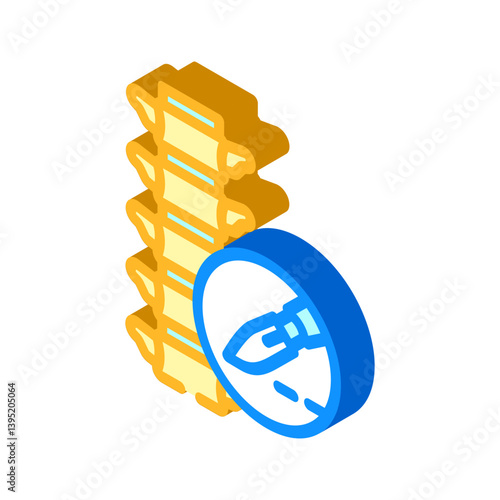 orthopedic surgery fracture injury isometric icon vector illustration