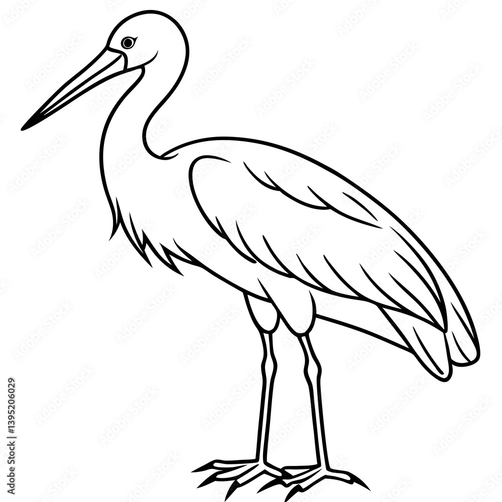 Obraz premium Minimalist kingfisher bird line art vector, elegant single-line drawing of a kingfisher bird, modern outline illustration, perfect for logos, tattoos, wildlife designs, nature-themed decor, branding, 