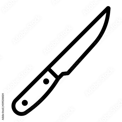 Fillet knife icon. Vector line icon