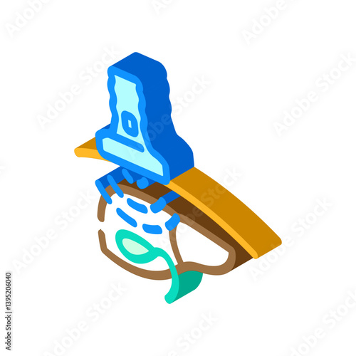 gallbladder check gastroenterologist isometric icon vector illustration