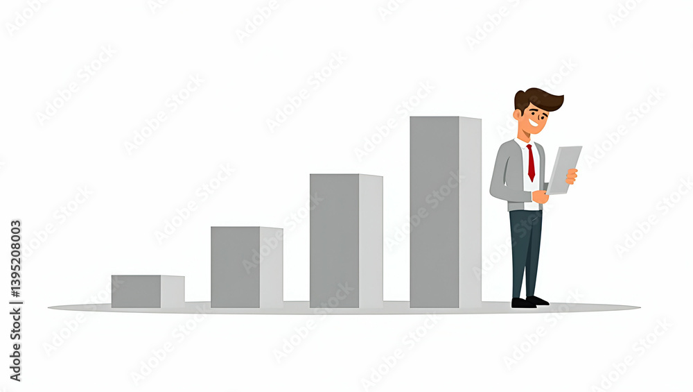 Dynamic Market Trends: Flat Vector Illustrations of Economic Growth Drivers, Innovative Business Strategies, and Analytical Performance Charts in a Cute, Smart Business Tone Dynamic Market Trends: Flat Vector Illustrations of Economic Growth Drivers, Innovative Business Strategies, and Analytical Performance Charts in a Cute, Smart Business Tone