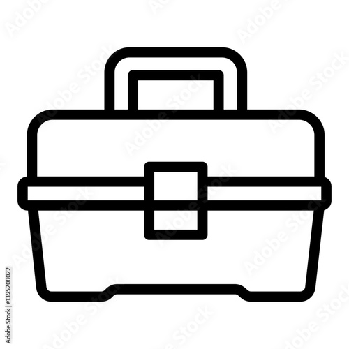 Tackle box icon. Vector line icon