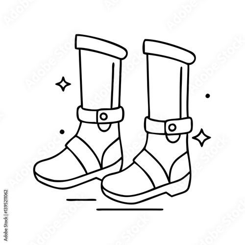 anti gravity boots icon, anti gravity boots vector illustration-simple illustration of anti gravity boots, perfect for anti gravity boots logos and icons