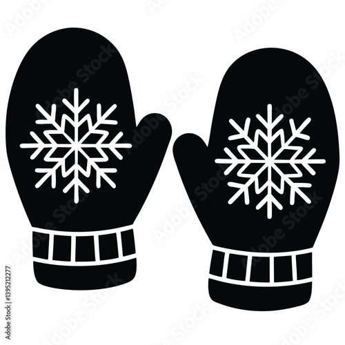 Cold Weather Mittens Illustration