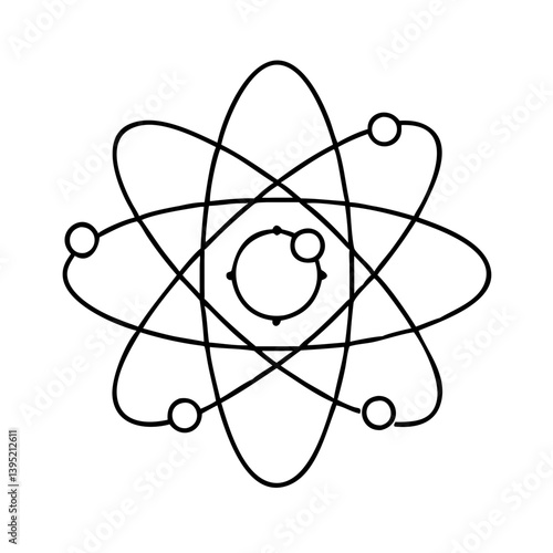 atom icon icon, atom icon vector illustration-simple illustration of atom icon, perfect for atom icon logos and icons