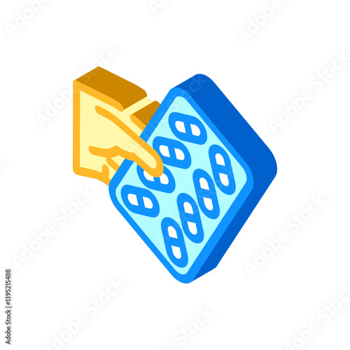 medication dispensing pharmacist isometric icon vector illustration