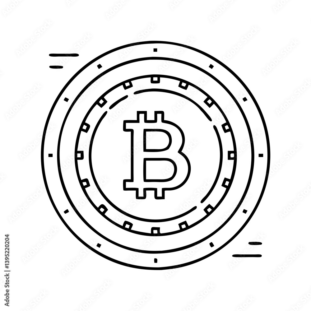 Fototapeta premium bitcoin coin icon, bitcoin coin vector illustration-simple illustration of bitcoin coin, perfect for bitcoin coin logos and icons