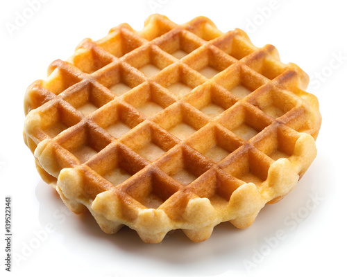 belgian waffle on white no blur