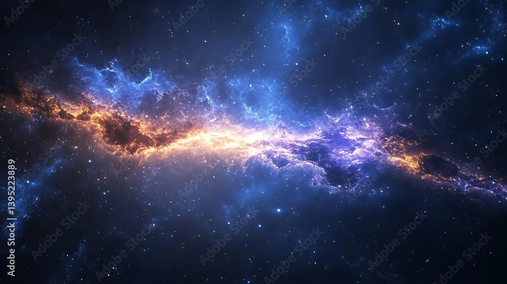 Obraz premium Cosmic Nebulae in Space