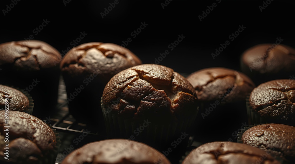 Chocolate Indulgence: Freshly Baked Muffins Chocolate Indulgence: Freshly Baked Muffins