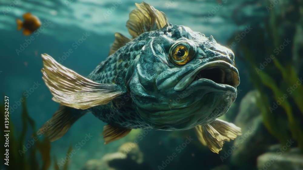 Obraz premium underwater fish portrait