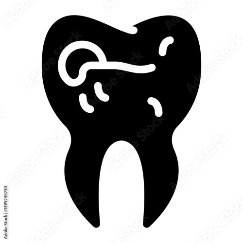cavity glyph icon