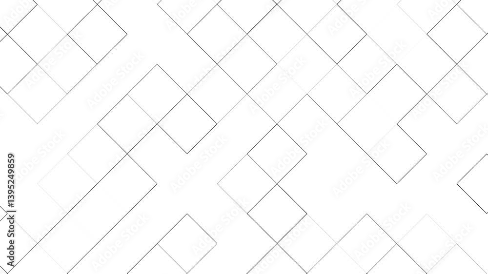 Digital multi color mosaic technology background. Abstract moving light pixel block. Pixel dots in motion. Digital square block loop animated background	