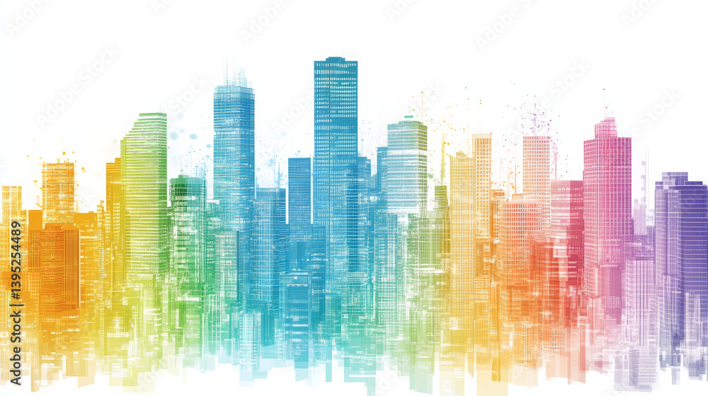 Business background of urban skyline Business background of urban skyline