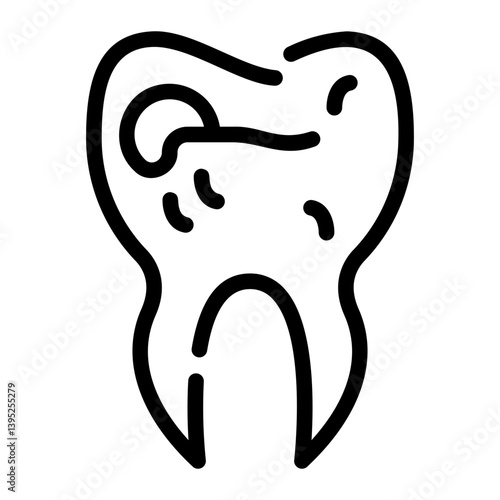 cavity line icon